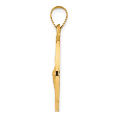 14K Yellow Gold Saint Jude Medal Pendant – view 3