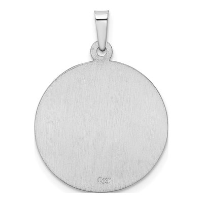 14K White Gold Saint Christopher Medal Pendant – view 5