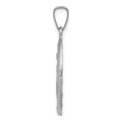 14K White Gold Miraculous Medal Pendant – view 3