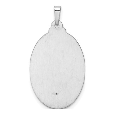 14K White Gold Saint Christopher Medal Pendant – view 5