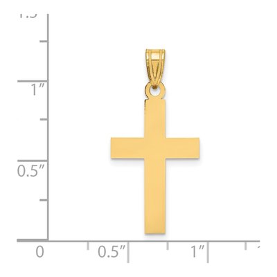 14K Yellow Gold Cross Pendant – view 4