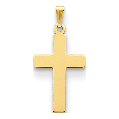 14K Yellow Gold Cross Pendant