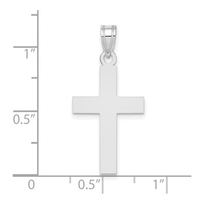 14K White Gold Cross Pendant – view 4