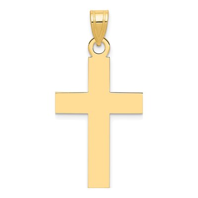 14K Yellow Gold Cross Pendant