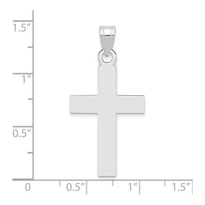 14K White Gold Cross Pendant – view 4