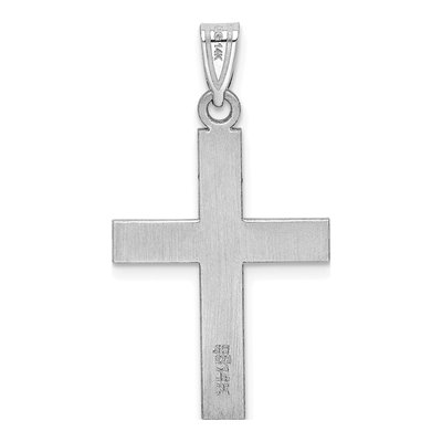 14K White Gold Cross Pendant – view 5