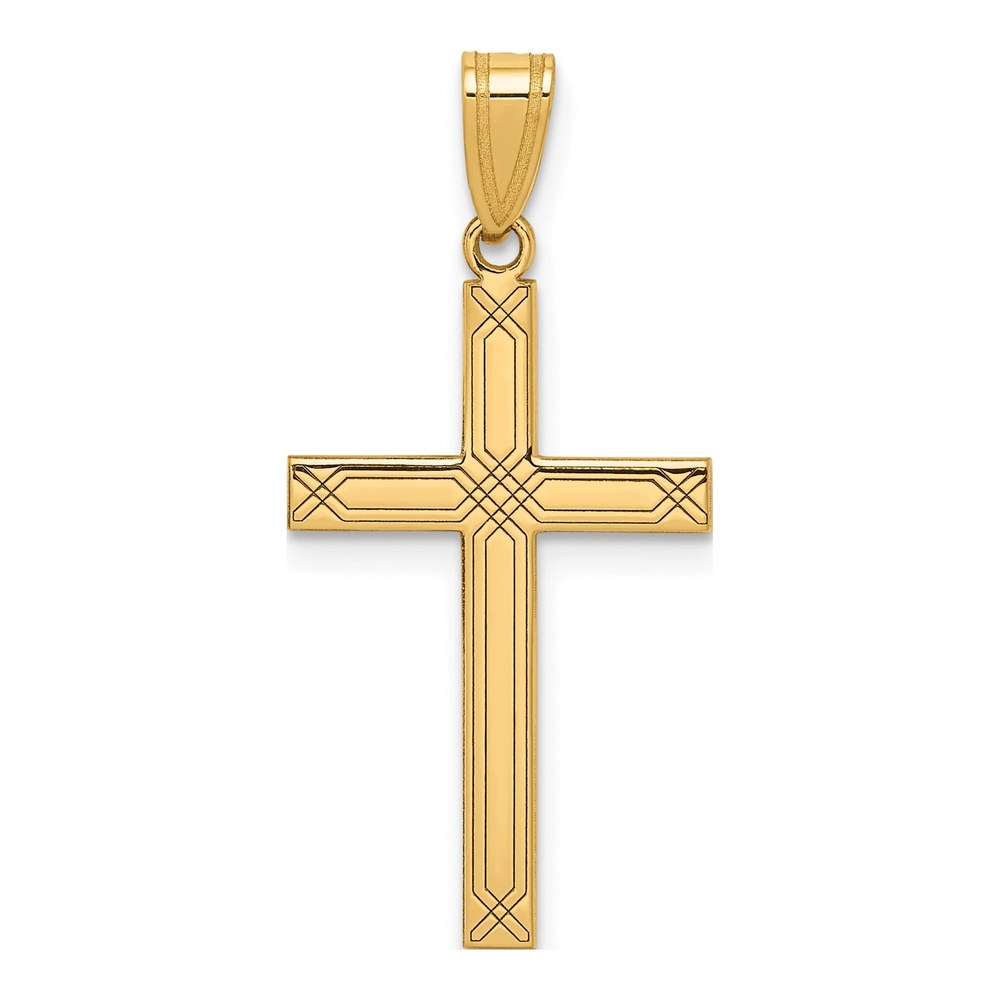 14K Yellow Gold Cross Pendant