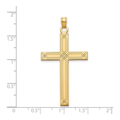 14K Yellow Gold Cross Pendant – view 4