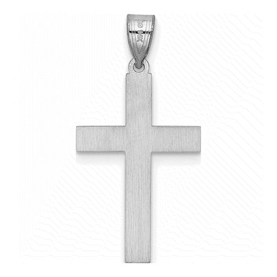 14K White Gold Cross Pendant – view 5
