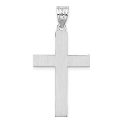 14K White Gold Cross Pendant – view 5
