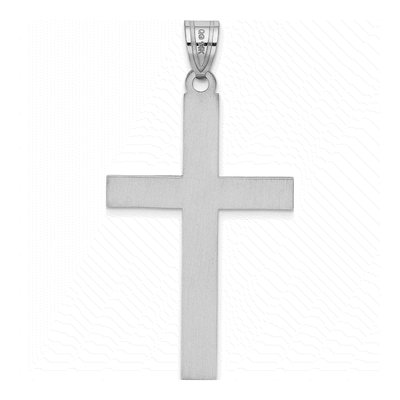 14K White Gold Cross Pendant – view 5