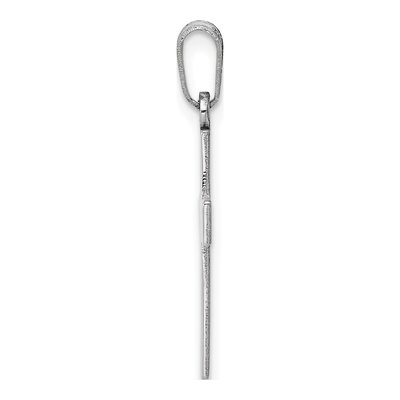 14K White Gold Cross Pendant – view 3