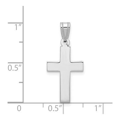 14K White Gold Cross Pendant – view 4