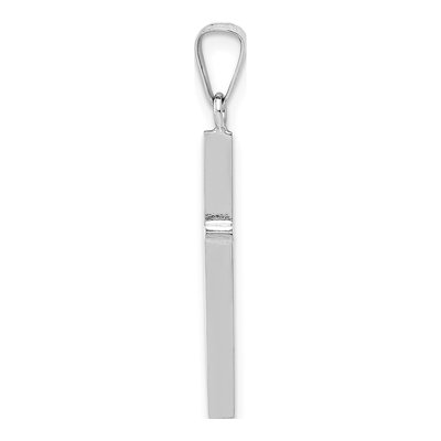14K White Gold Cross Pendant – view 3