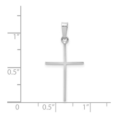 14K White Gold Cross Pendant – view 4