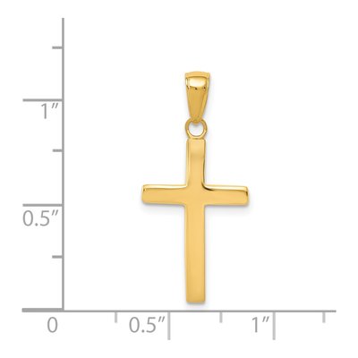 14K Yellow Gold Cross Pendant – view 4