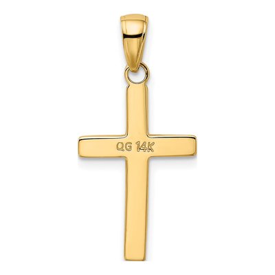 14K Yellow Gold Cross Pendant – view 5