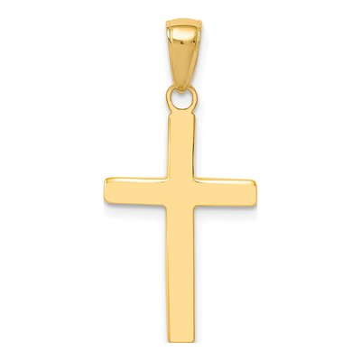 14K Yellow Gold Cross Pendant