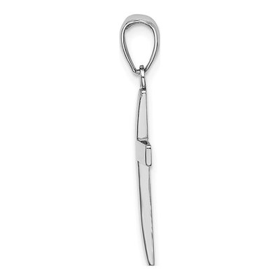 14K White Gold Cross Pendant – view 3