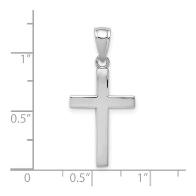 14K White Gold Cross Pendant – view 5
