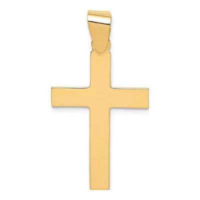 14K Yellow Gold Cross Pendant