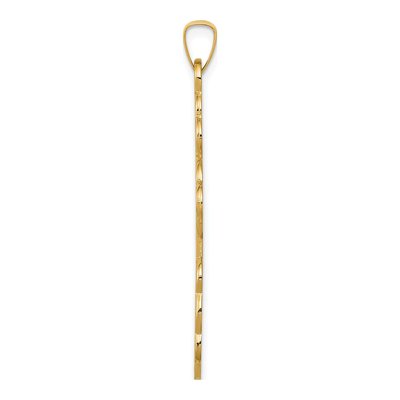 14K Yellow Gold Eastern Orthodox Cross Pendant – view 3