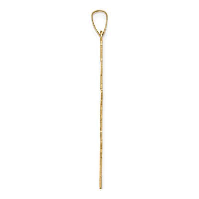 14K Yellow Gold Eastern Orthodox Cross Pendant – view 3