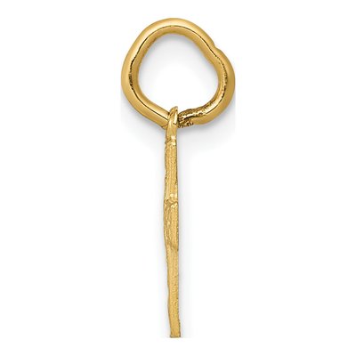 14K Yellow Gold Floral Cross Pendant – view 3