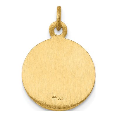 14K Yellow Gold Saint George Medal Round Charm – view 5