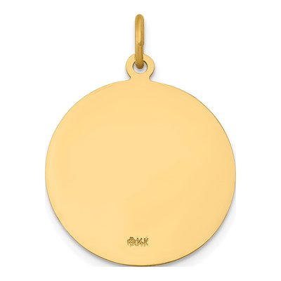 14K Yellow Gold Saint John Medal Pendant – view 5