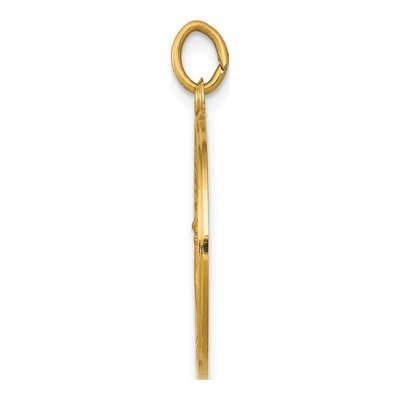14K Yellow Gold St John Baptist Medal Pendant – view 3