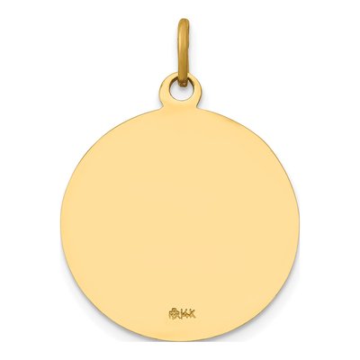 14K Yellow Gold St John Baptist Medal Pendant – view 5