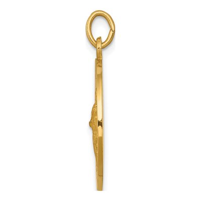 14K Yellow Gold Saint Gerard Medal Pendant – view 3