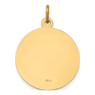 14K Yellow Gold Saint Gerard Medal Pendant – view 5
