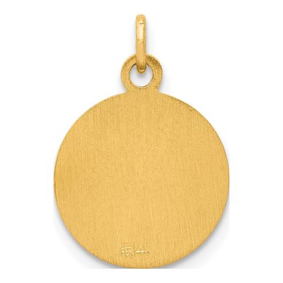 14K Yellow Gold Saint Matthew Medal Charm – view 5
