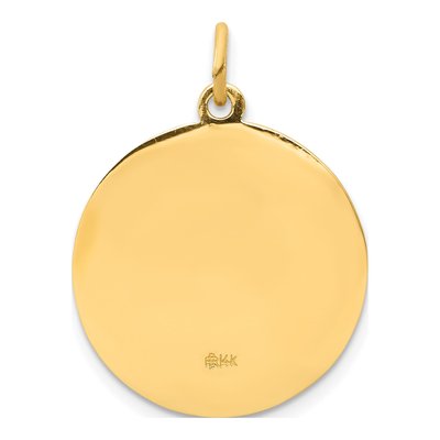 14K Yellow Gold Saint Matthew Medal Pendant – view 5