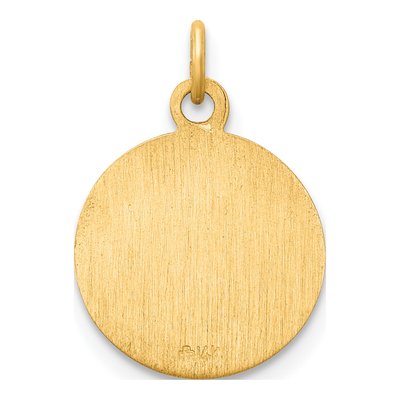 14K Yellow Gold Saint Mark Medal Pendant – view 5