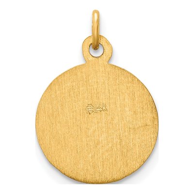 14K Yellow Gold Saint Peter Medal Charm – view 5
