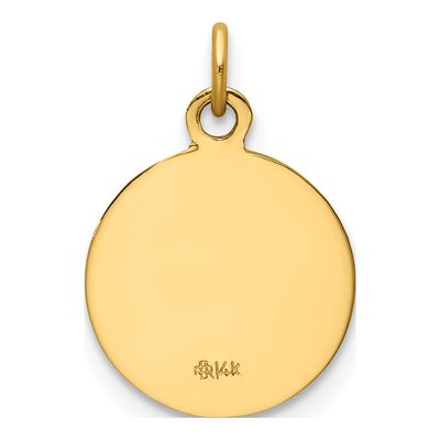 14K Yellow Gold Saint Roch Medal Pendant – view 5