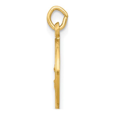 14K Yellow Gold Our of Assumption Medal Charm – view 3