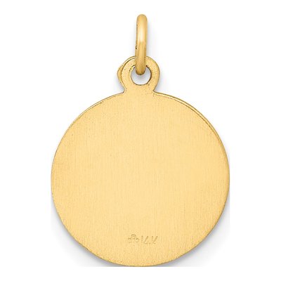 14K Yellow Gold Our of Assumption Medal Charm – view 5