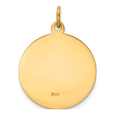 14K Yellow Gold Our of Perpetual Help Medal Pendant – view 4
