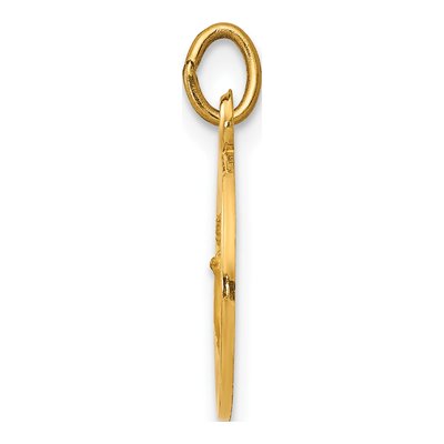 14K Yellow Gold Infant of Prague Medal Charm – view 3
