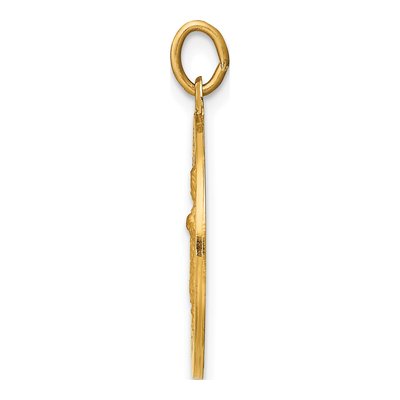 14K Yellow Gold Infant of Prague Medal Charm – view 3