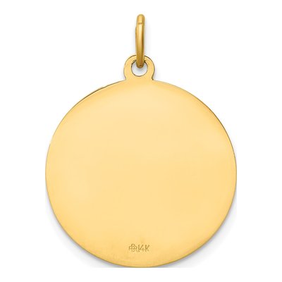 14K Yellow Gold Infant of Prague Medal Charm – view 5