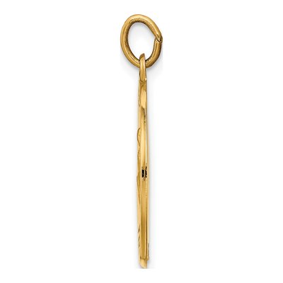 14K Yellow Gold St Luke Medal Pendant – view 3