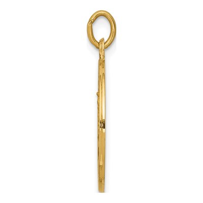 14K Yellow Gold Our of Mt Carmel Medal Charm – view 3