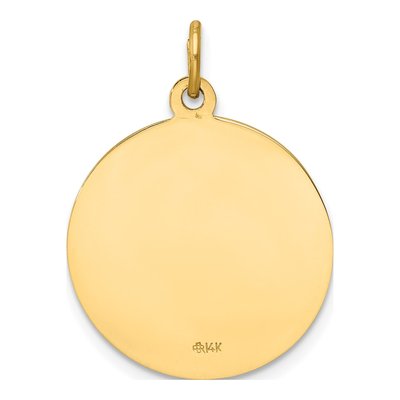 14K Yellow Gold Our of Mt Carmel Medal Charm – view 5
