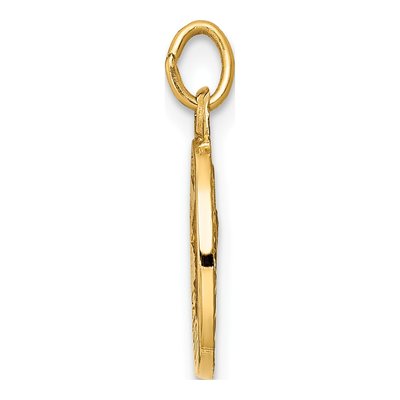 14K Yellow Gold Matka Boska Reversible Medal Pendant – view 3