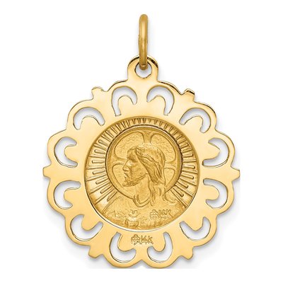 14K Yellow Gold Matka Boska Medal Pendant – view 6